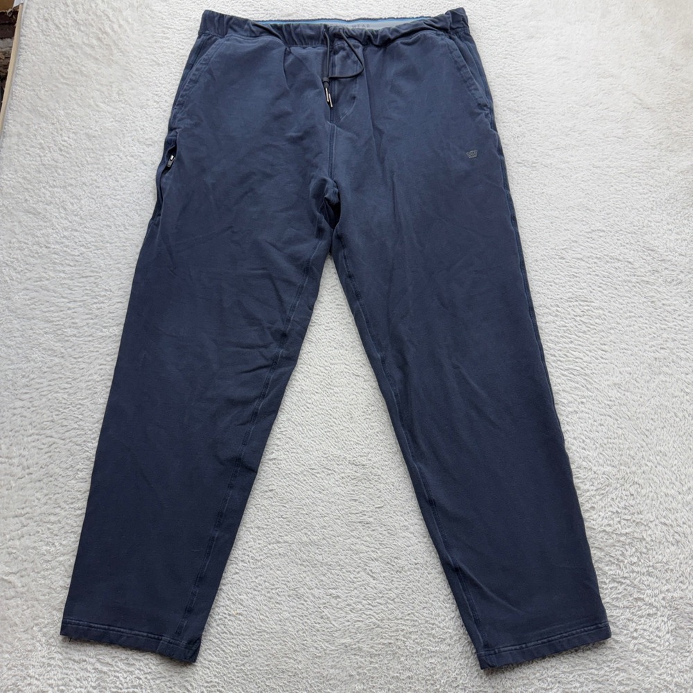 Mack Weldon Ace Sweatpants Mens XXL Navy Blue Cotton Blend Joggers